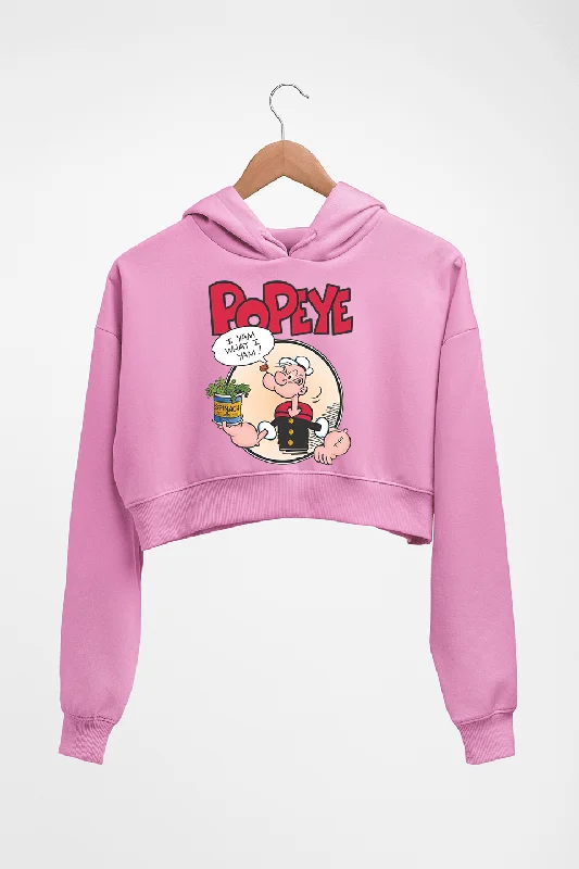 Popeye Crop HOODIE FOR WOMEN