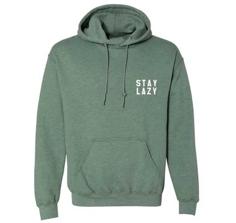 Lazy - Hoodie Sweatshirt - Heather Green