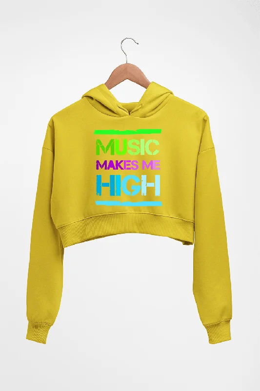 Music Crop HOODIE FOR WOMEN