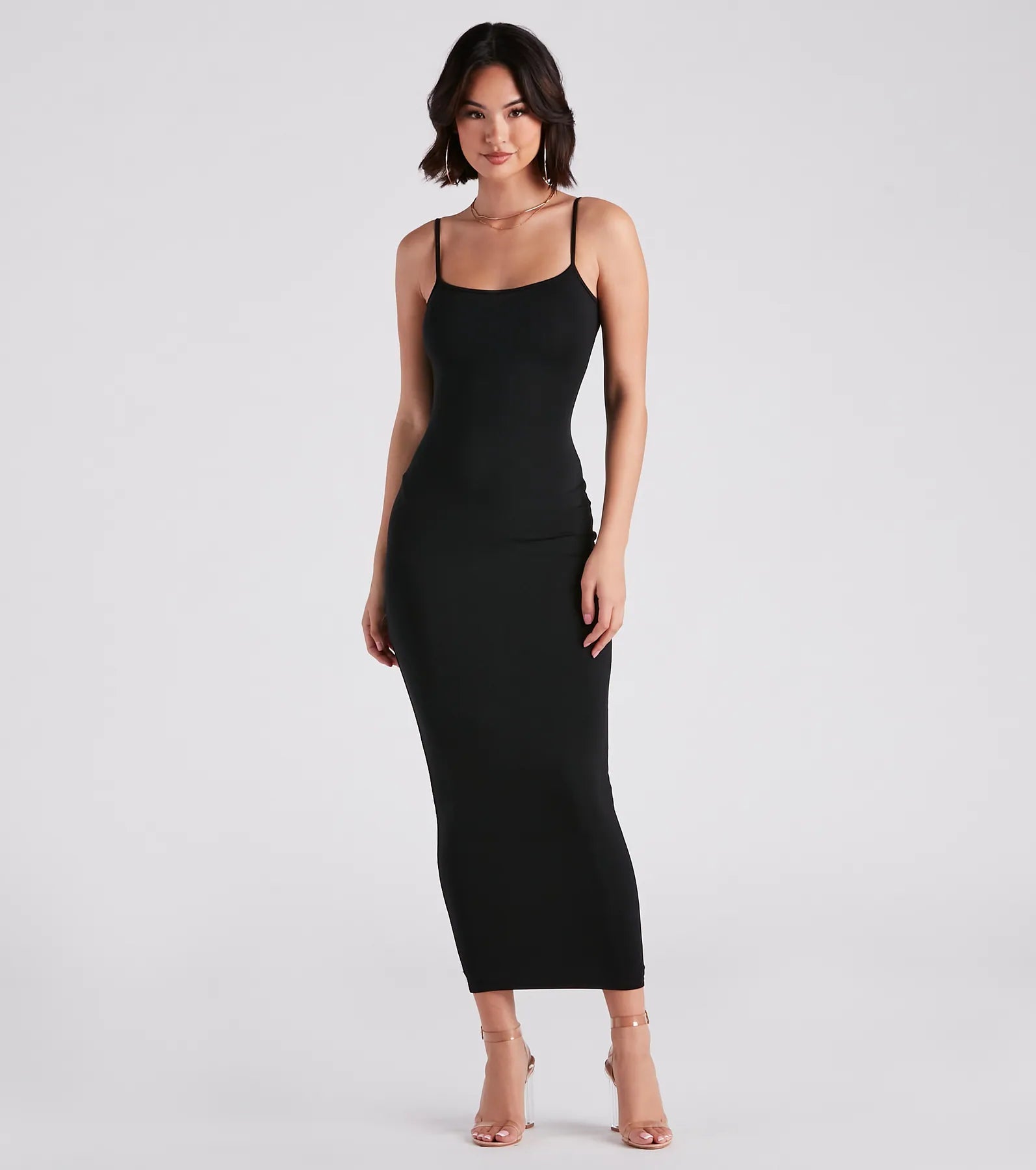 In Plain Sight Smooth Knit Maxi Dress