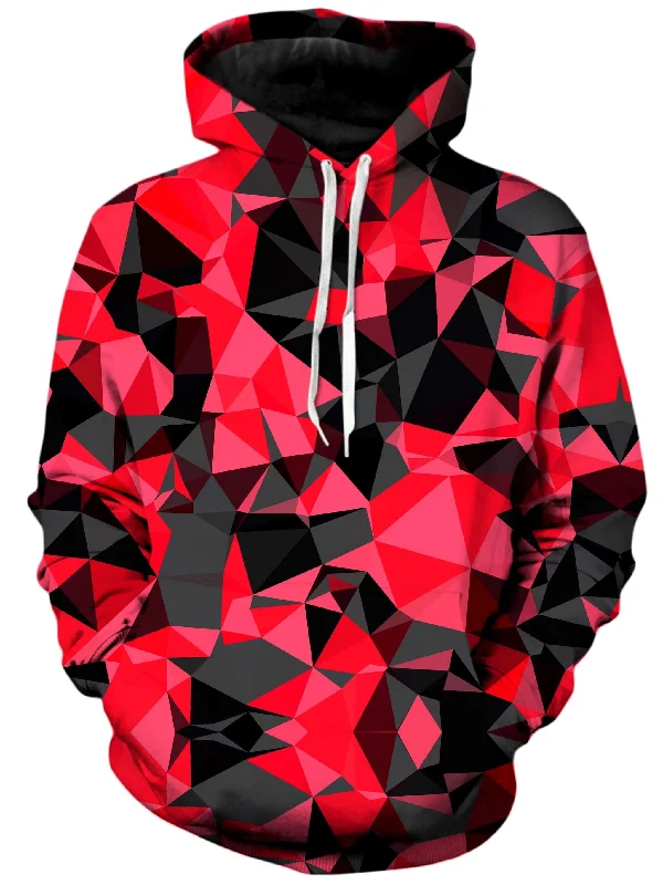 Red and Black Geo Unisex Hoodie