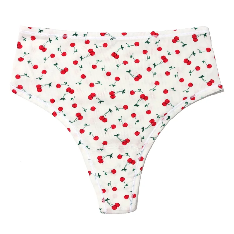 Playstretch Hi-Rise Thong | Cherry On Top