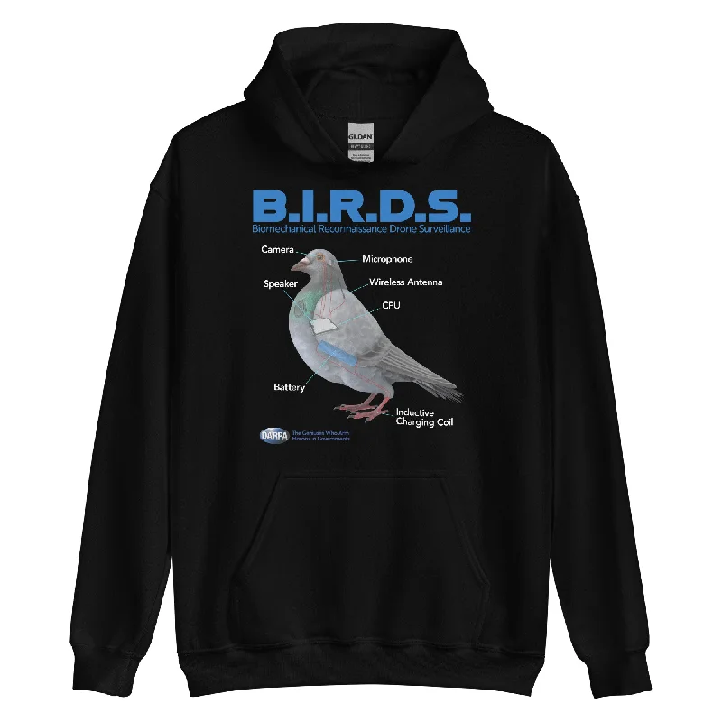 B.I.R.D.S. Biomechanical Reconnaissance Drone Surveillance T-Hoodie