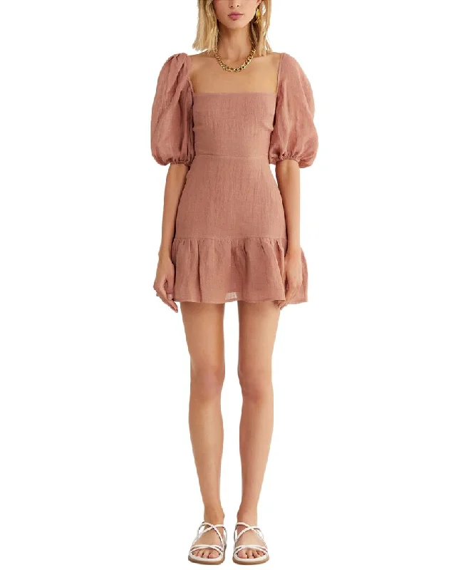 Rumer Mia Linen Mini Dress