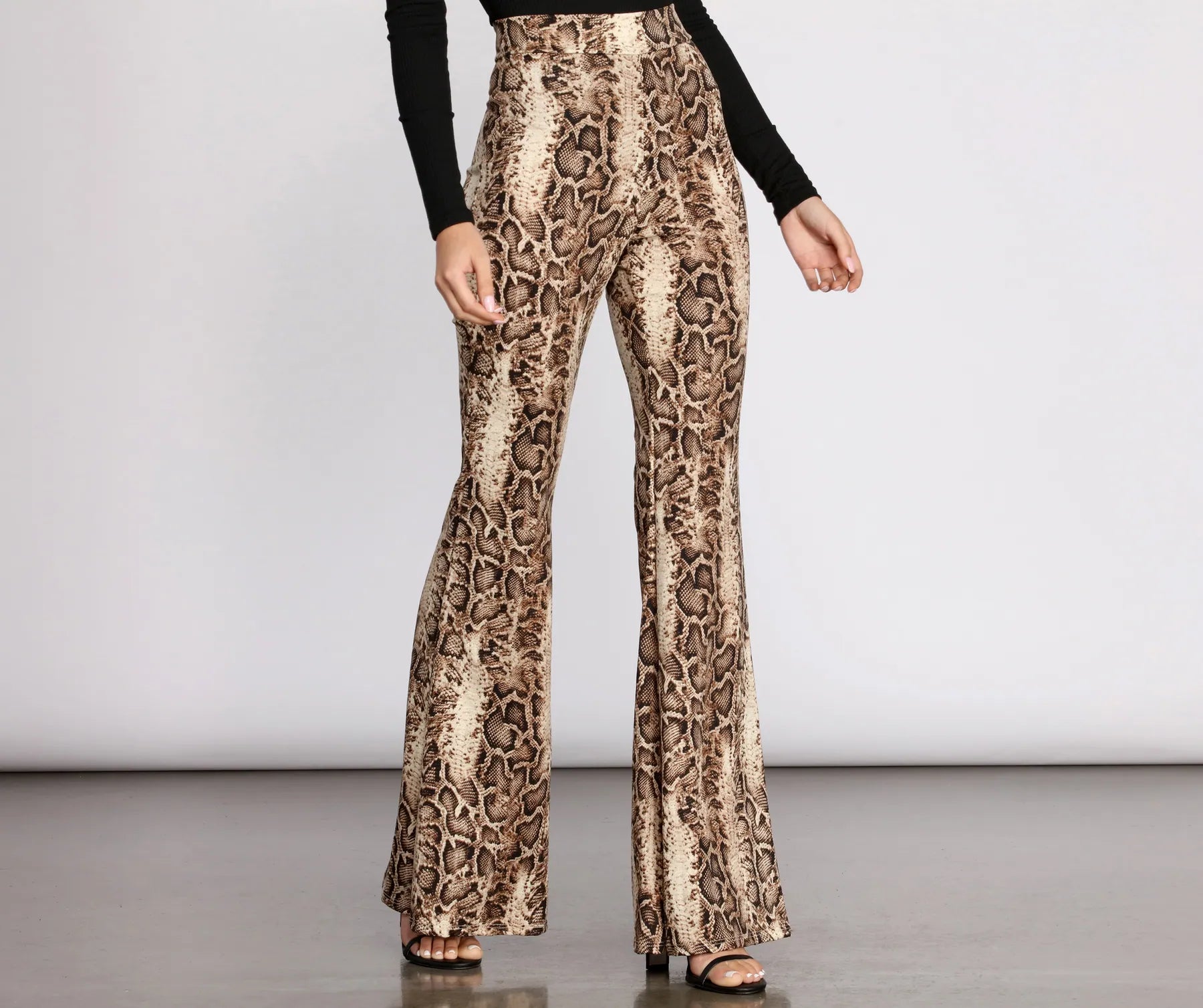 Snake Up Your Style Flare Pants