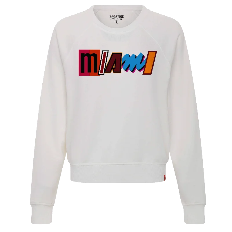 Sportiqe Miami Mashup Vol. 2 Women's Crop Crewneck