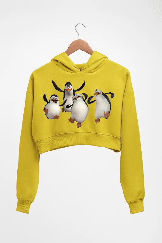 Penguins of Madagascar Crop HOODIE FOR WOMEN