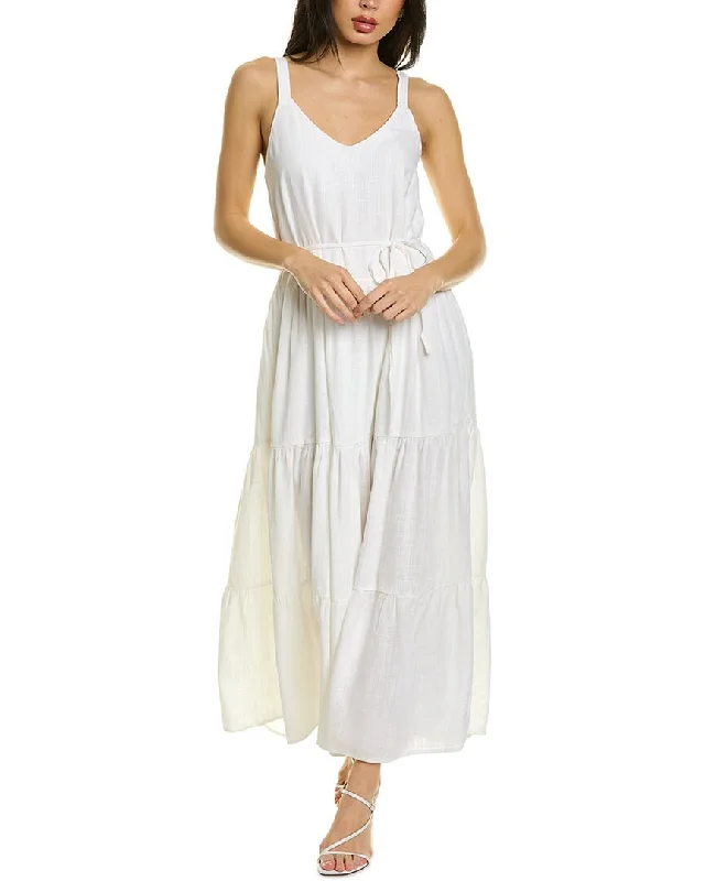 Splendid Wiley Linen-Blend Maxi Dress