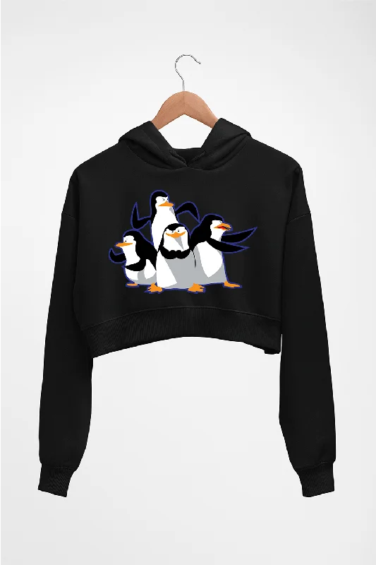 Penguins of Madagascar Crop HOODIE FOR WOMEN