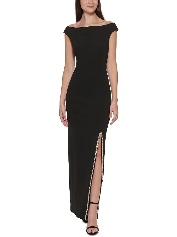 Womens Side-Slit MaxI Evening Dress