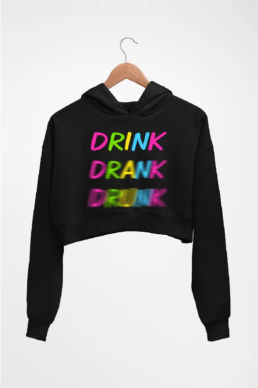 Drink Alcoholic Crop HOODIE FOR WOMEN