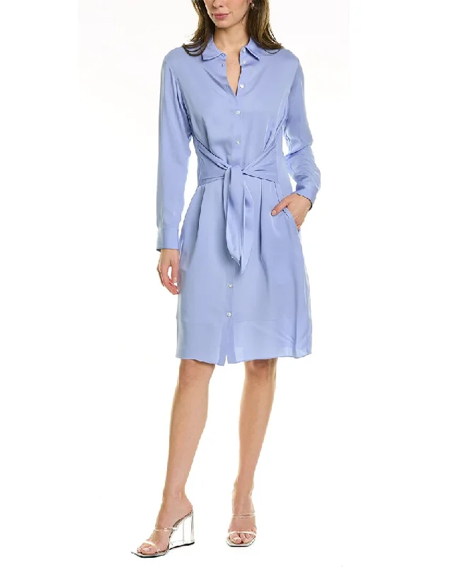 Theory Modern Silk Shirtdress