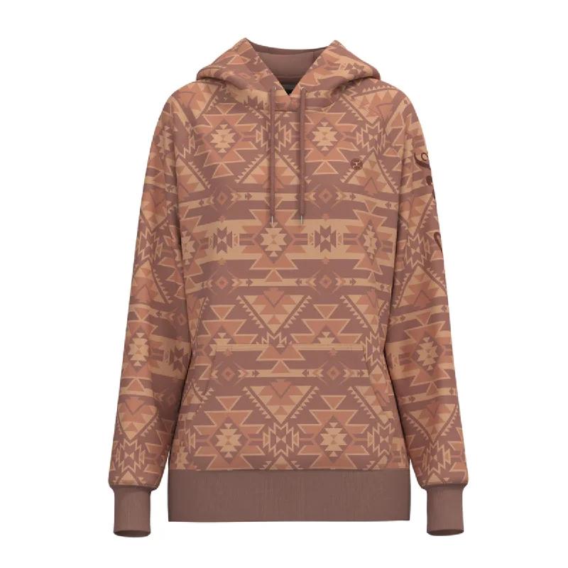 Hooey Ladies "Telluride" Aztec Pink & Tan Hoodie HH1198TNAZ