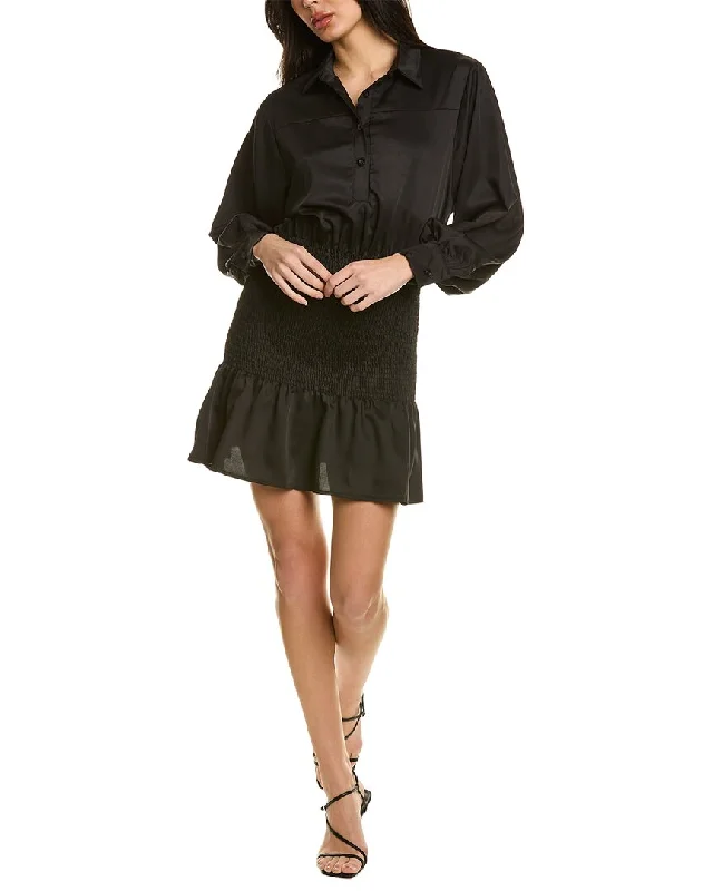 Avantlook Smocked Shirt Dress