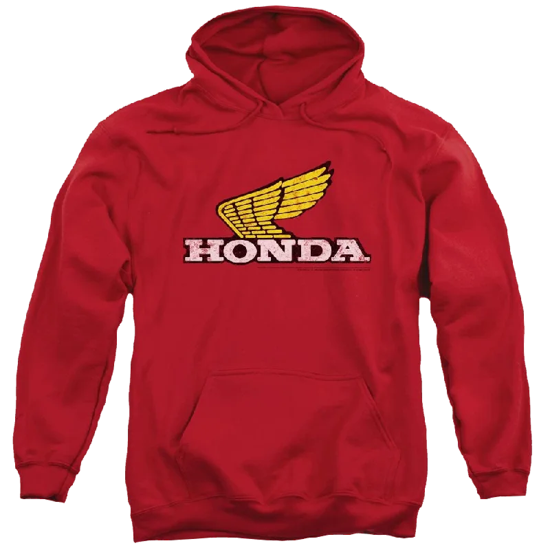 Honda Yellow Wing Logo - Pullover Hoodie