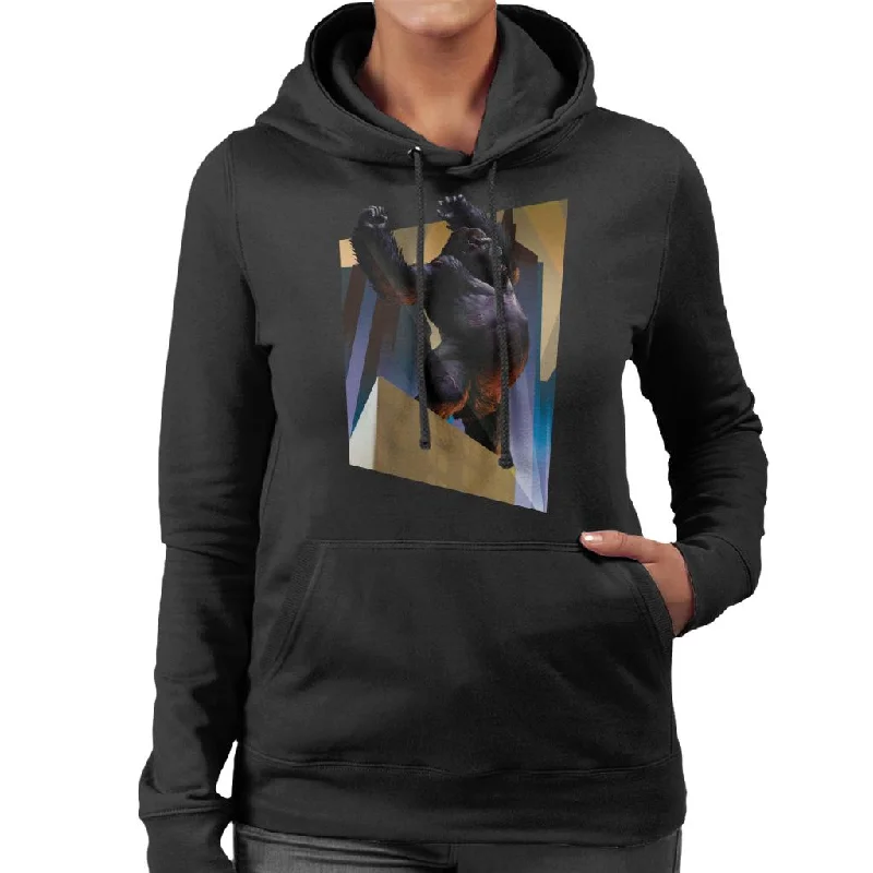 King Kong City Lights Roaring Rage Women's Hooded Sweatshirt