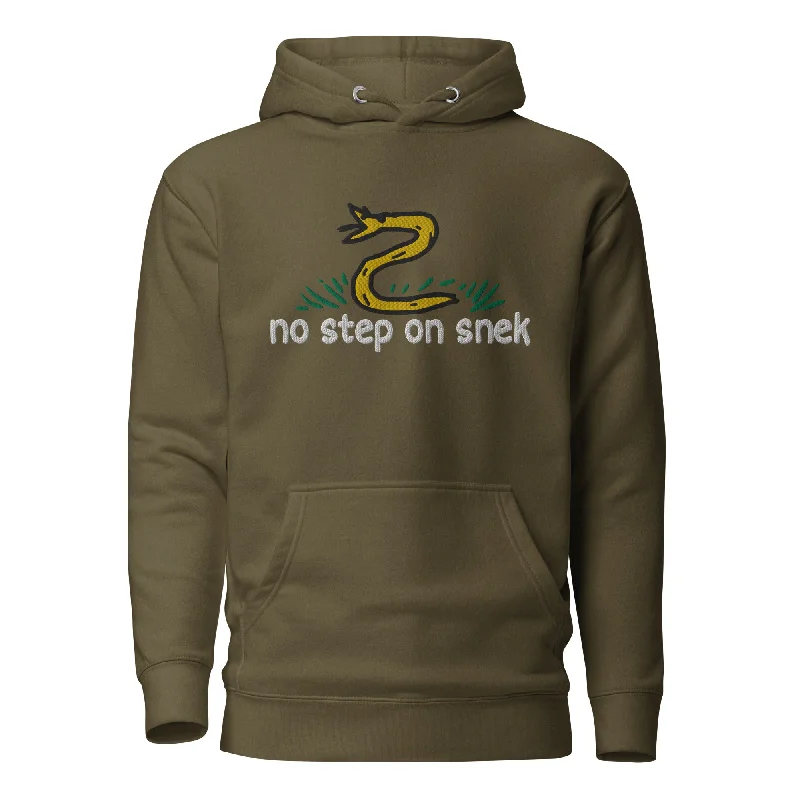 No Step on Snek Embroidered Unisex Hoodie