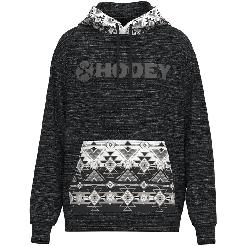 Hooey Men's Legendary Aztec Black & White Logo Hoodie HH1242BKAZ