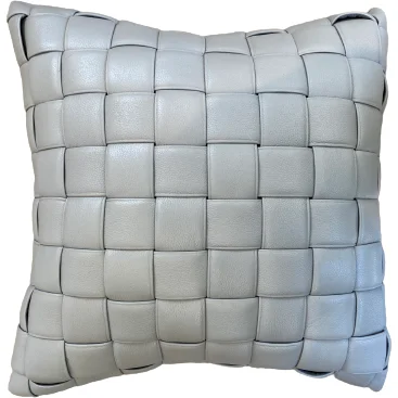 SOLID LEATHER LARGE SQUARE PILLOW