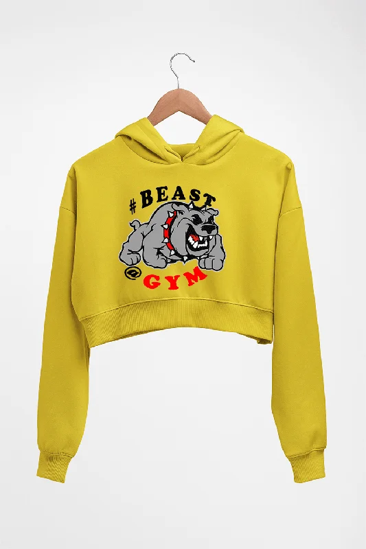 Beast Gym Funny Crop HOODIE FOR WOMEN