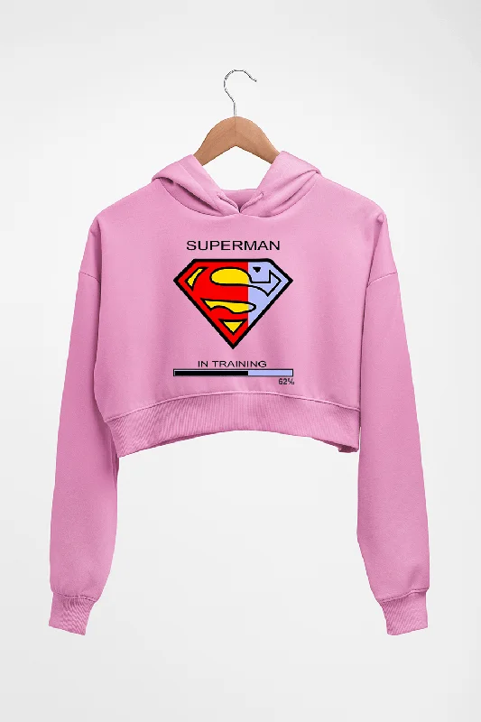 Superman Gym Crop HOODIE FOR WOMEN