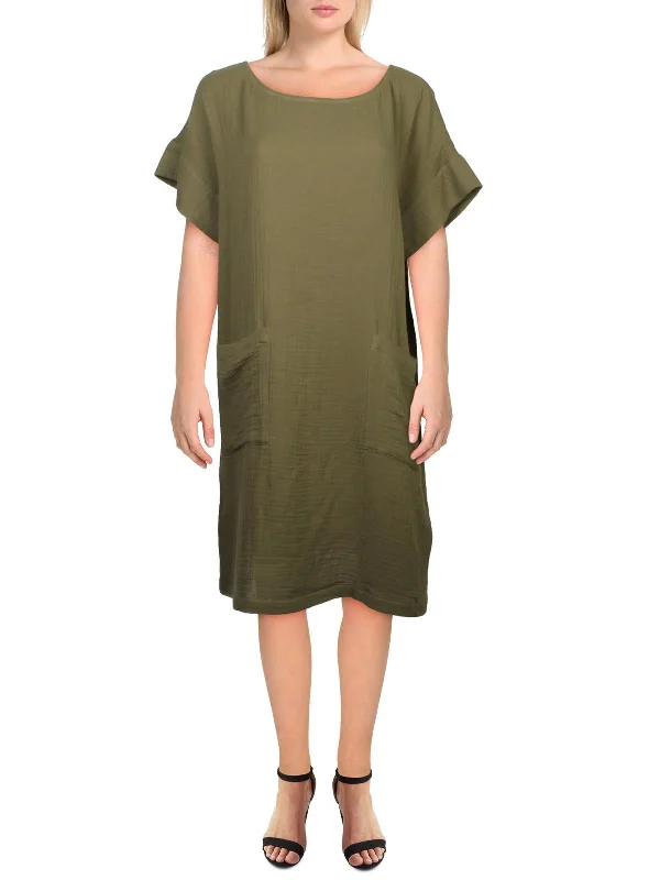 Womens Organic Cotton Mini Shift Dress