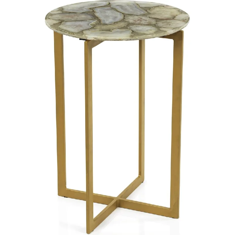 Sarcelles Agate Accent Table