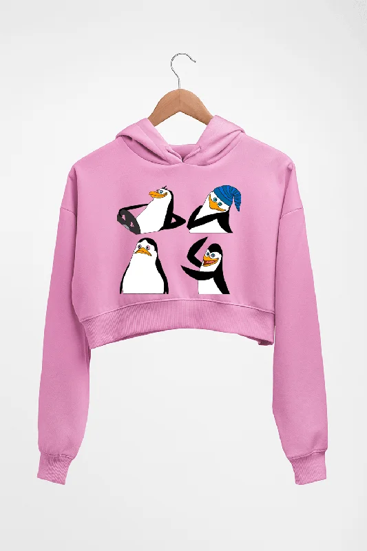 Penguins of Madagascar Crop HOODIE FOR WOMEN