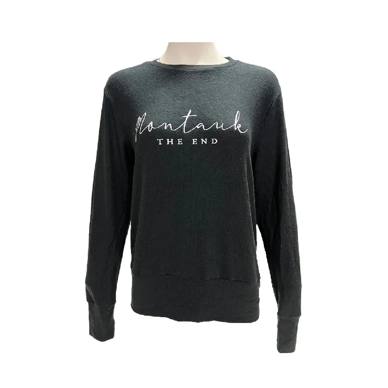 Womens Raz Wear Montauk The End Stretch Terry Fleece Crewneck