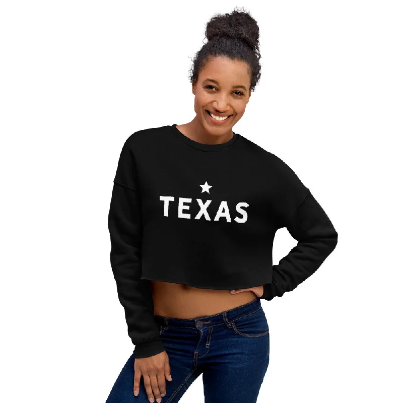 Texas Lonestar Crop Sponge Fleece Sweatshirt