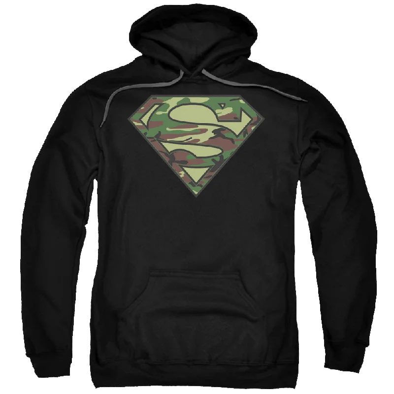 Superman Camo Logo - Pullover Hoodie