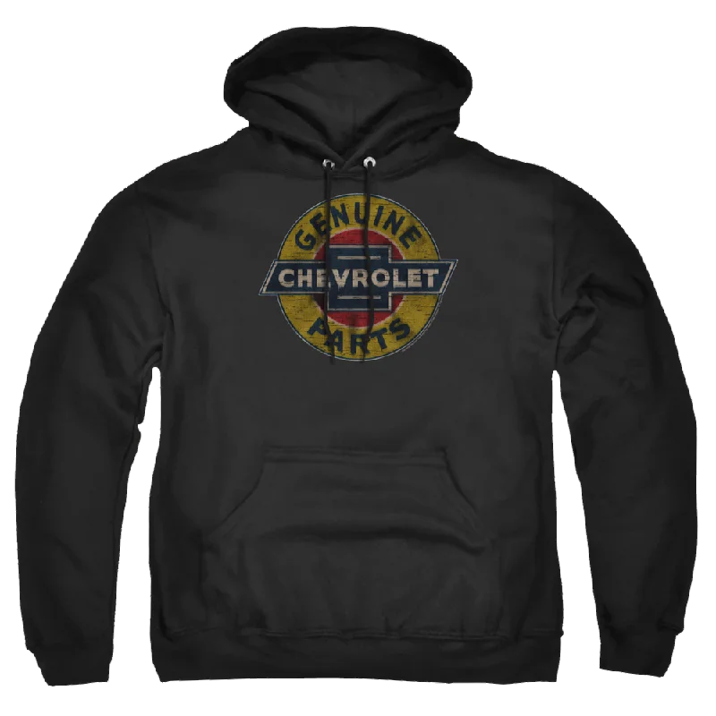 Chevrolet Genuine Chevy Parts Distressed Sign - Pullover Hoodie