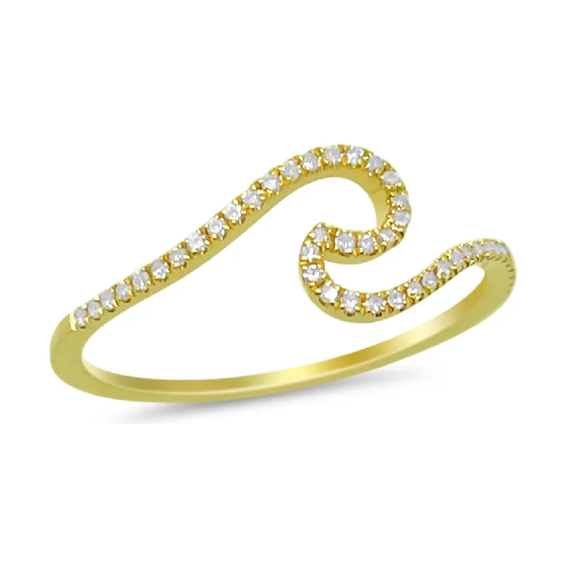 WAVE DIAMOND RING