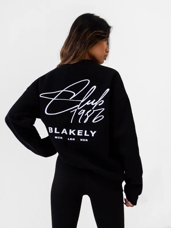 Club Oversized Jumper - Black