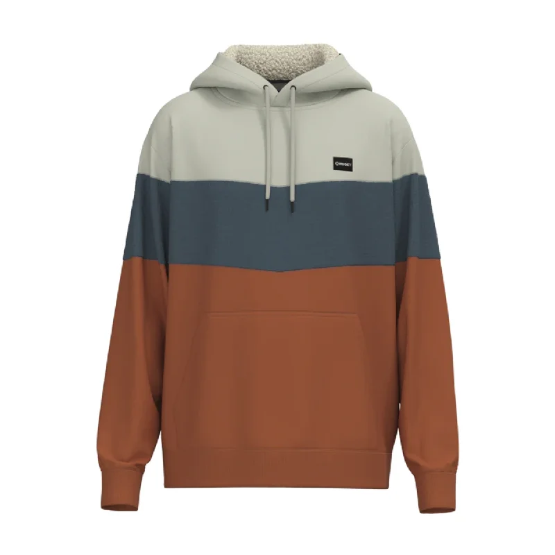 Hooey Men's "Breck" Grey & Orange Sherpa Lined Hoodie HH1229GYOR