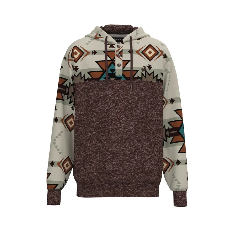 Hooey Men's "Jimmy" Aztec Maroon Hoodie HH1194AZMA