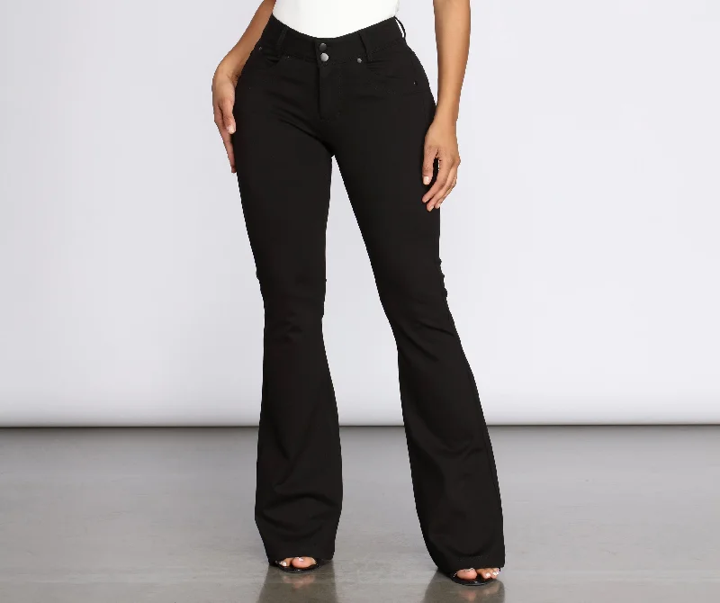 Flared and Fab Ponte Pants