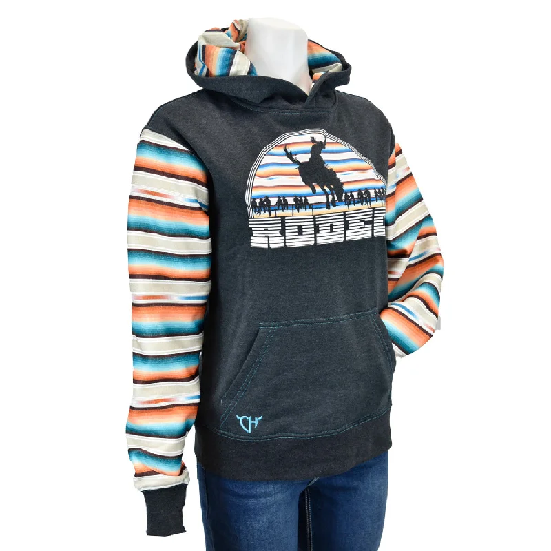 Cowgirl Hardware Ladies Serape Stripe Western Pullover Hoodie 271336-760