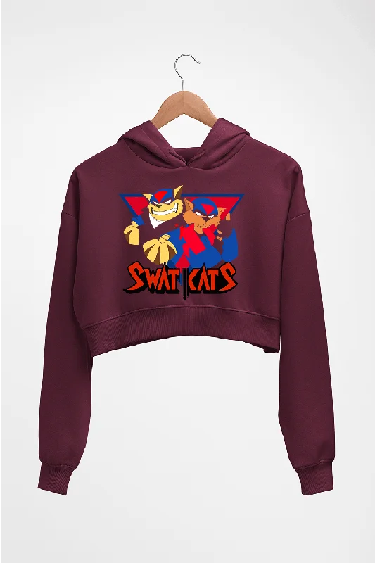 Swat Kats Crop HOODIE FOR WOMEN