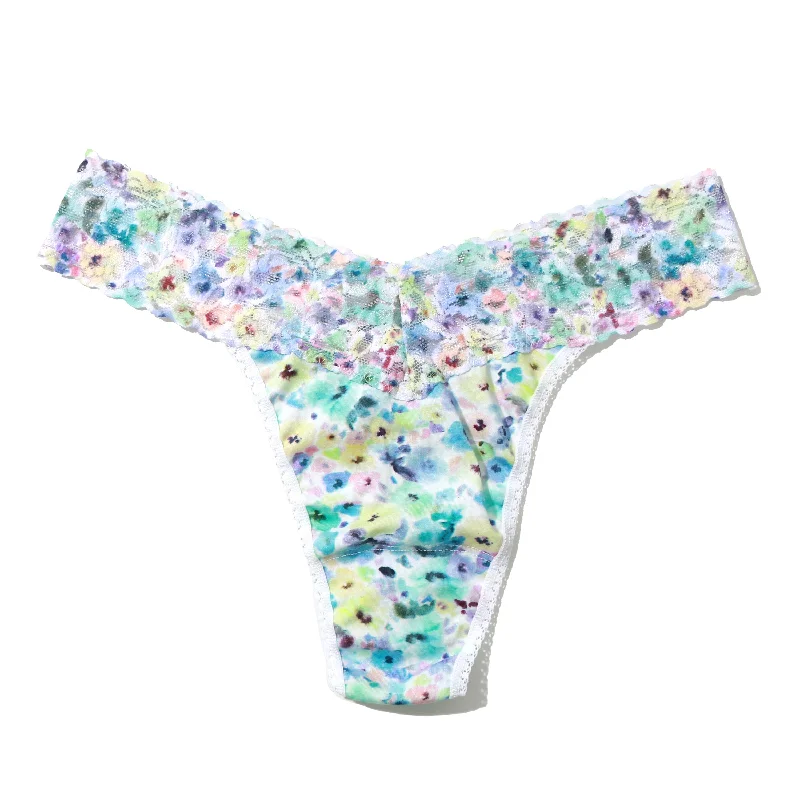 Cotton Original Rise Thong | Wishful Thinking (Floral Print)