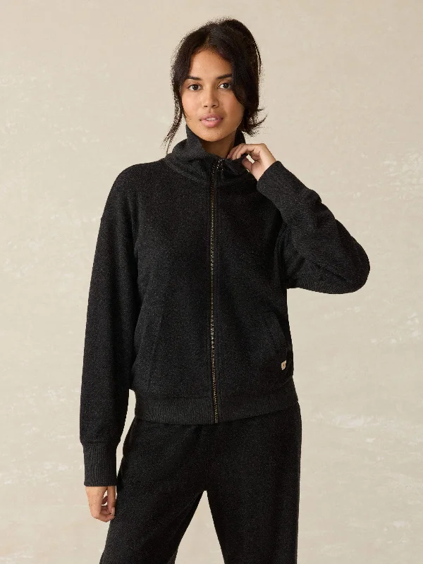 Legend™ Lounge Full Zip - Heathered Black Twill