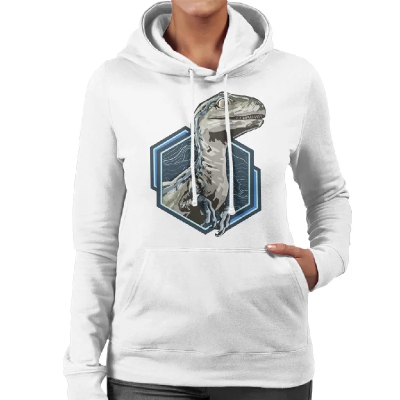 Jurassic Park Blue Raptor Women's Hooded Sweatshirt