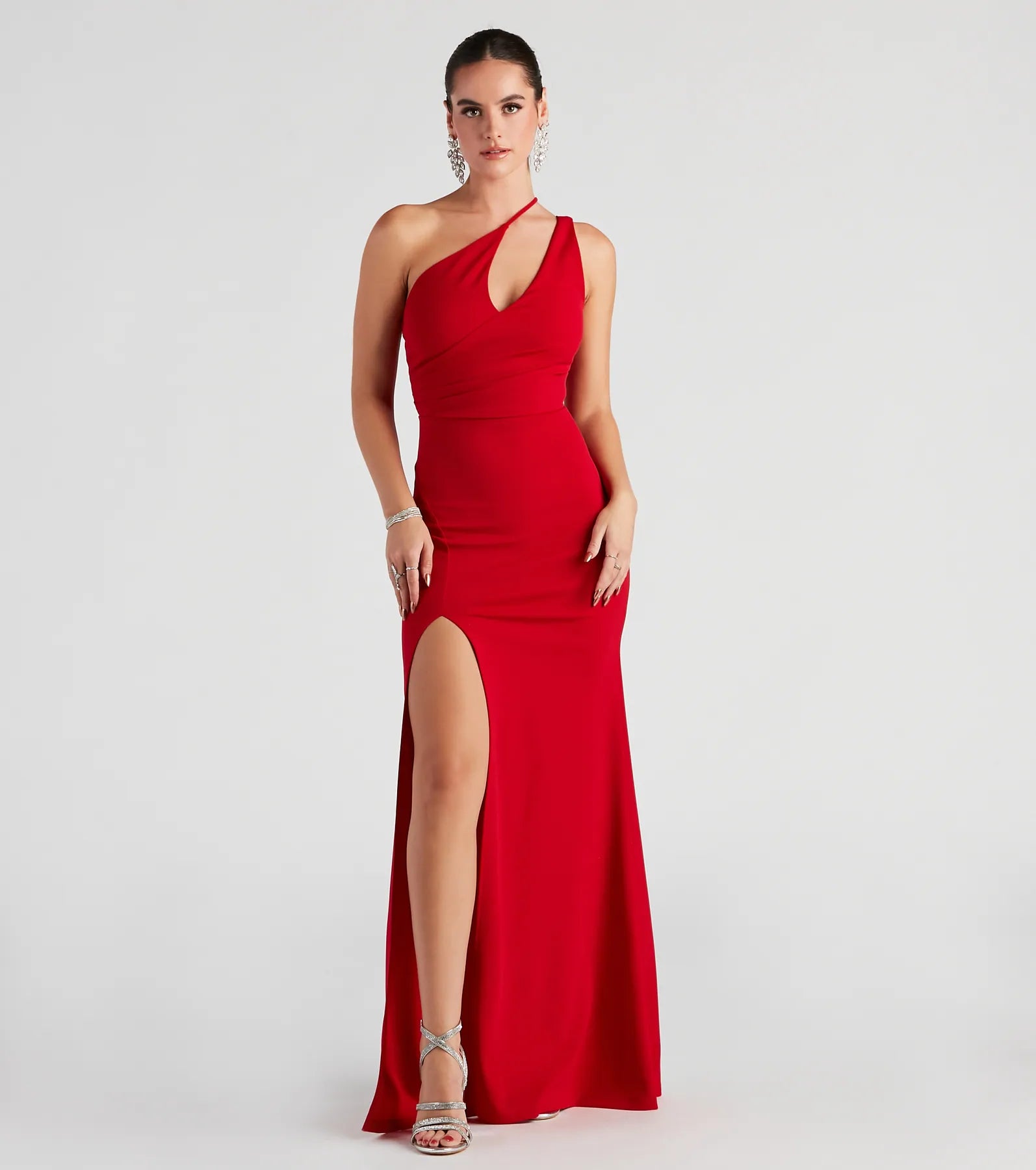 Alaina Asymmetric One-Shoulder Mermaid Dress