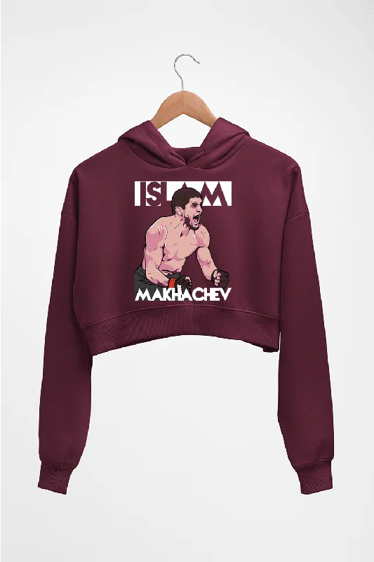 Islam Makhachev Crop HOODIE FOR WOMEN