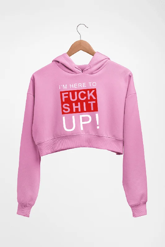 Fuck Crop HOODIE FOR WOMEN