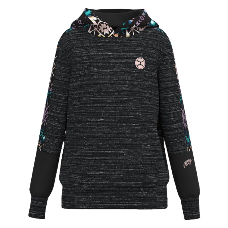 Hooey Ladies Canyon Aztec Graphic Black Hoodie HH1259BKAZ