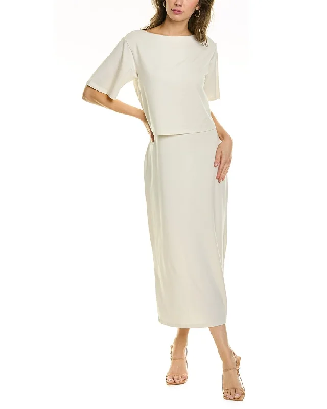 Theory Easy Layered Blouson Dress