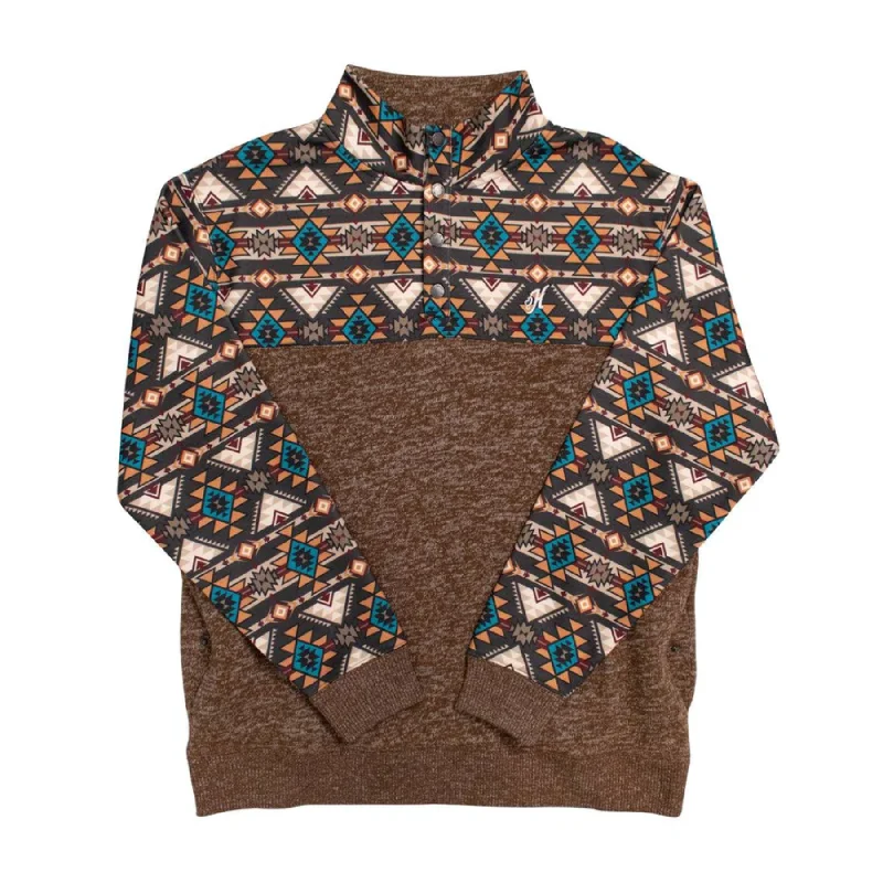 Hooey Men's Stevie Aztec Tan Pullover HH1195AZTN