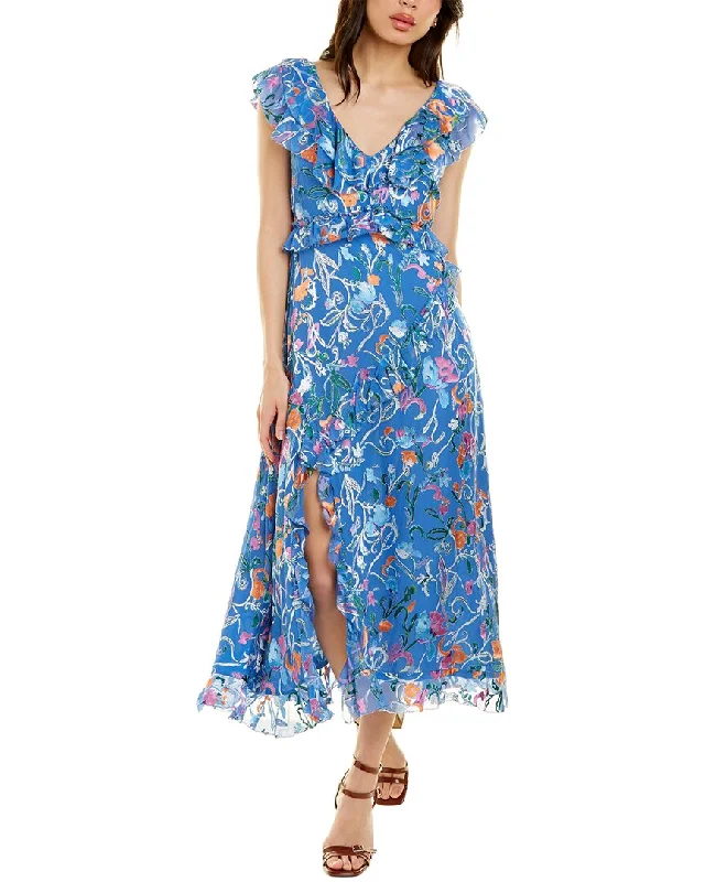 Tanya Taylor Arielle Silk-Blend Midi Dress