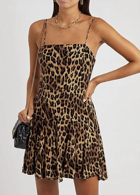 Ginny Dress in Spotted Leopard